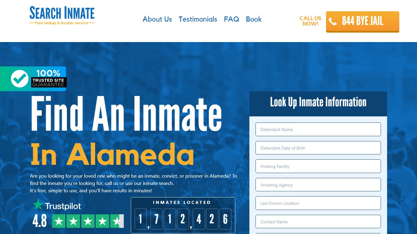 Find An Inmate in Alameda, California – SearchInmate.com